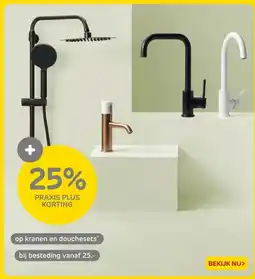 Praxis op kranen en douchesets aanbieding