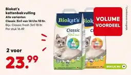 Pets Place Biokat's kattenbakvulling aanbieding