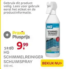 Praxis HG schimmelreiniger schuimspray 500ml aanbieding
