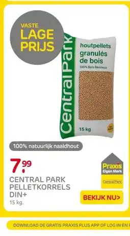 Praxis CENTRAL PARK PELLETKORRELS DIN+ aanbieding