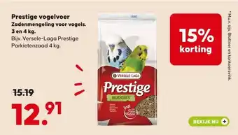Pets Place Prestige vogelvoer aanbieding