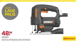 Praxis WORX DECOUPEERZAAG WX463 aanbieding