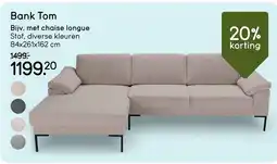 Leen Bakker Bank tom aanbieding