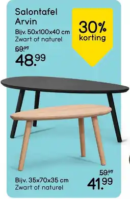 Leen Bakker Salontafel arvin aanbieding