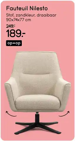 Leen Bakker Fauteuil nilesto aanbieding