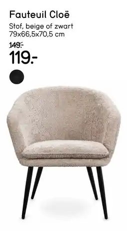 Leen Bakker Fauteuil cloë aanbieding