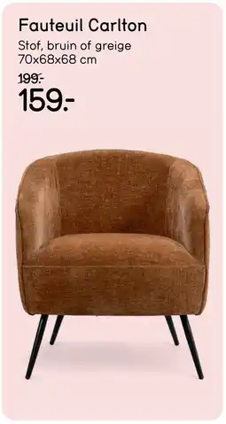 Leen Bakker Fauteuil carlton aanbieding