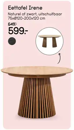 Leen Bakker Eettafel irene aanbieding