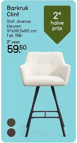 Leen Bakker Barkruk clint aanbieding