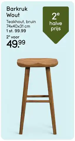 Leen Bakker Barkruk wout aanbieding