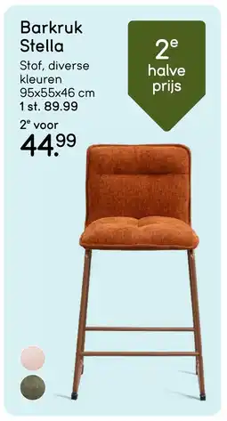 Leen Bakker Barkruk stella aanbieding