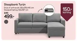 Leen Bakker Slaapbank turijn aanbieding