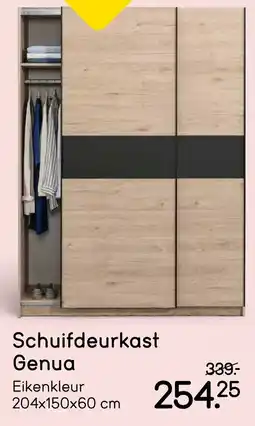 Leen Bakker Schuifdeurkast genua aanbieding