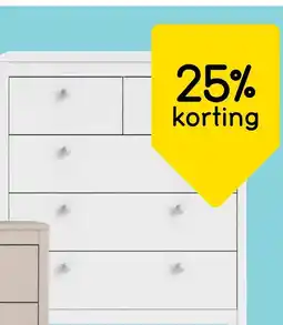 Leen Bakker Ladekast madeira aanbieding