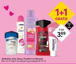 DA Andrélon axe dove prodent en rexona aanbieding