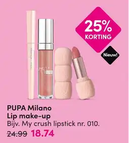 DA Pupa milano lip make up aanbieding
