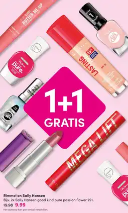 DA Rimmel en sally hansen aanbieding