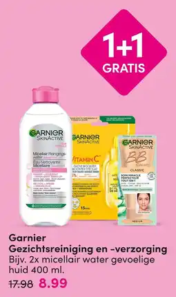 DA Garnier gezichtsreiniging en verzorging aanbieding