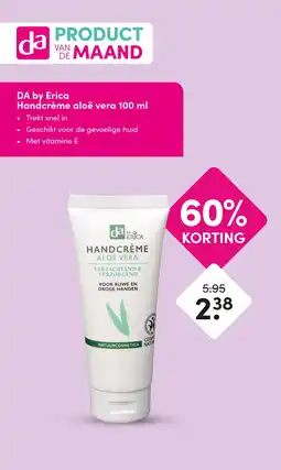 DA Da by erica handcrème aloë vera aanbieding