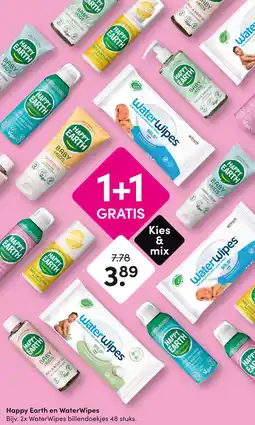 DA Happy earth en waterwipes aanbieding