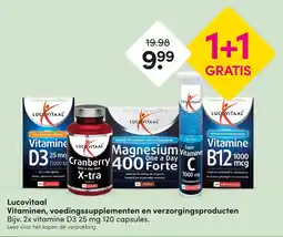 DA Lucovitaal vitaminen voedingssupplementen en verzorgingsproducten aanbieding