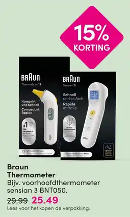 DA Braun thermometer aanbieding