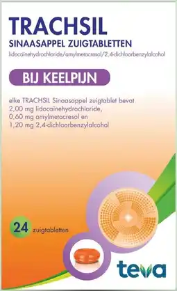 DA Trachsil sinaasappel 24 zuigtabletten aanbieding
