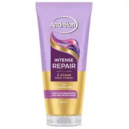 Trekpleister Andrélon Intense Repair 1 Minuut Wow Haarmasker aanbieding