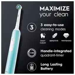 Kruidvat Oral-B Pro Series 1 Caribbean Blue Sensitive Elektrische Tandenborstel aanbieding