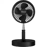 MediaMarkt QWARE SND-FD75BL Mini Desk Ventilator Zwart aanbieding