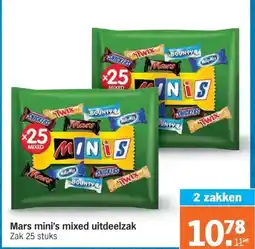 Albert Heijn Mars mini's mixed uitdeelzak aanbieding