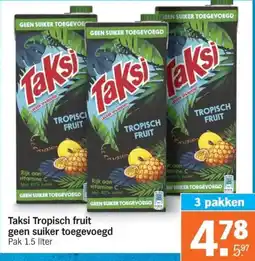 Albert Heijn Taksi Tropisch fruit geen suiker toegevoegd aanbieding