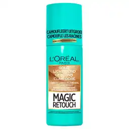Kruidvat L'Oréal Paris Magic Retouch Goud Lichtblond Camouflerende Uitgroeispray aanbieding