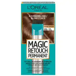 Kruidvat L'Oréal Paris Magic Retouch 6 Donkerblond Permanente Haarkleuring aanbieding