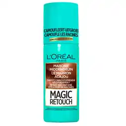 Kruidvat L'Oréal Paris Magic Retouch Mahonie Middenbruin Camouflerende Uitgroeispray aanbieding