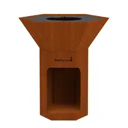 Bol.com Barbecook Nestor Original - Houtbarbecue - Corten staal - 92x92x101cm aanbieding