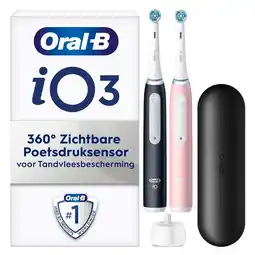 Kruidvat Oral-B iO series 3 Duo iO Technologie Elektrische Tandenborstels aanbieding