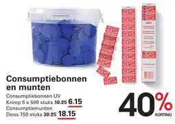Sligro Consumptiebonnen en munten aanbieding
