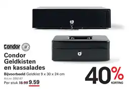 Sligro Condor Geldkisten en kassalades aanbieding