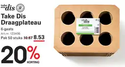 Sligro Take Dis Draagplateau aanbieding