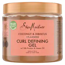 Kruidvat SheaMoisture Coconut & Hibiscus + Flaxseed Curl Defining Gel aanbieding