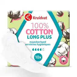 Kruidvat Kruidvat 100% Cotton Long Plus Ultra Maandverband aanbieding
