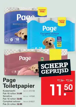 Sligro Page Toiletpapier aanbieding