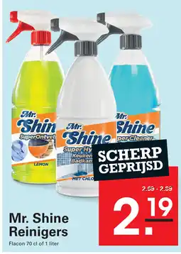 Sligro Mr. Shine Reinigers aanbieding