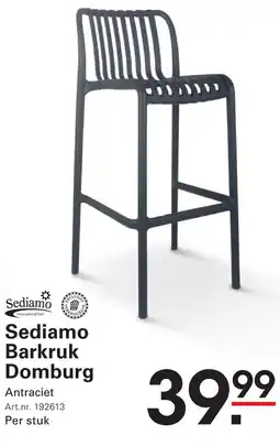 Sligro Sediamo Barkruk Domburg aanbieding