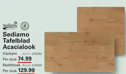 Sligro Sediamo Tafelblad Acacialook aanbieding
