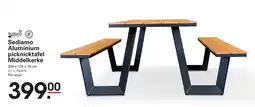 Sligro Sediamo Aluminium picknicktafel Middelkerke aanbieding