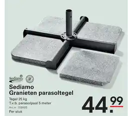 Sligro Sediamo Granieten parasoltegel aanbieding