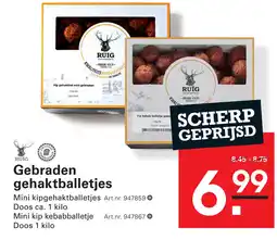 Sligro Gebraden gehaktballetjes aanbieding