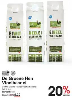 Sligro De Groene Hen Vloeibaar ei aanbieding